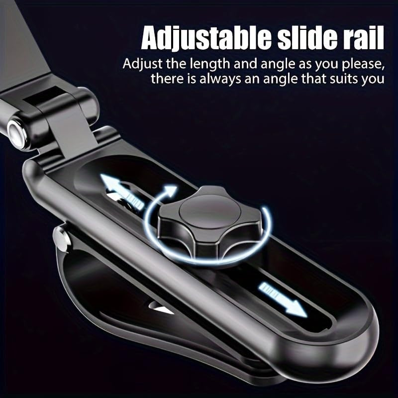 1080° Rotatable Car Sunshade Clip Phone Holder - Adjustable Car Navigation Mount