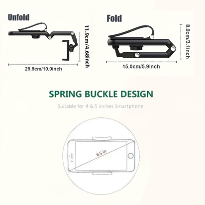 1080° Rotatable Car Sunshade Clip Phone Holder - Adjustable Car Navigation Mount