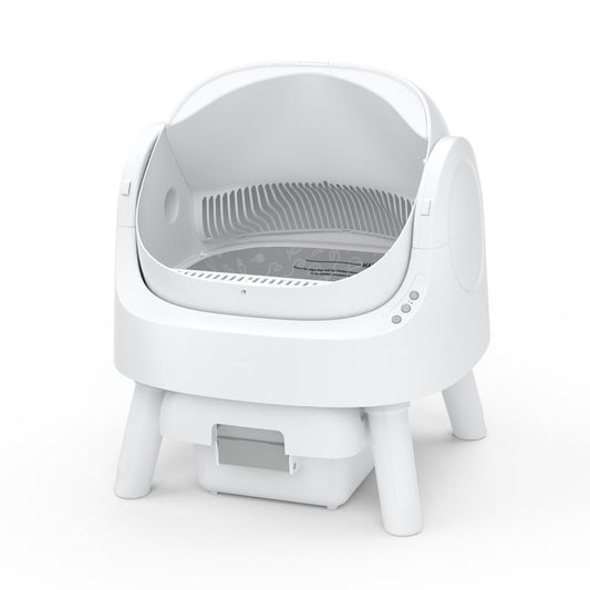 Petpivot Autoscooper 11 Open-Top Self-Cleaning Cat Litter Box,Odor-Free Waste Disposal Includes Trash Bags