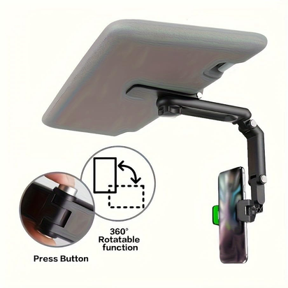 1080° Rotatable Car Sunshade Clip Phone Holder - Adjustable Car Navigation Mount