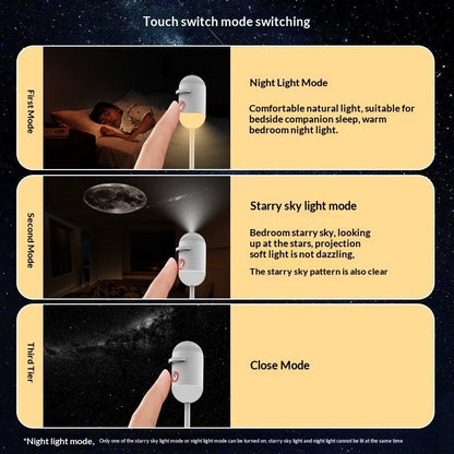USB Rechargeable Night Light for Bedroom