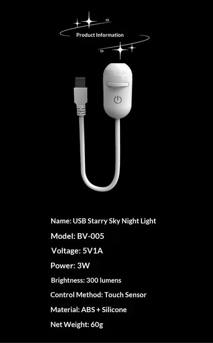 USB Rechargeable Night Light for Bedroom