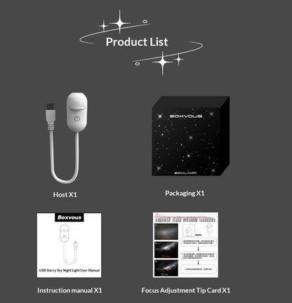 USB Rechargeable Night Light for Bedroom