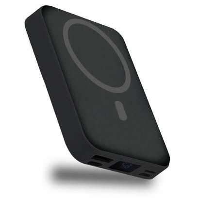 Magnetic 10,000mAh Wireless Portable Power Bank with USB-C Cable, Compatible with iPhone 15/15 Plus/15 Pro/15 Pro Max, iPhone 14/13/12 Series, and More, Featuring Charging LED Indicator