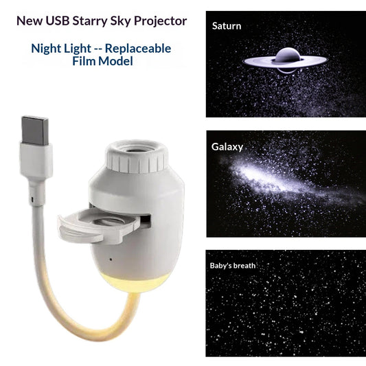 Car USB Starry Sky Full Projection Lamp