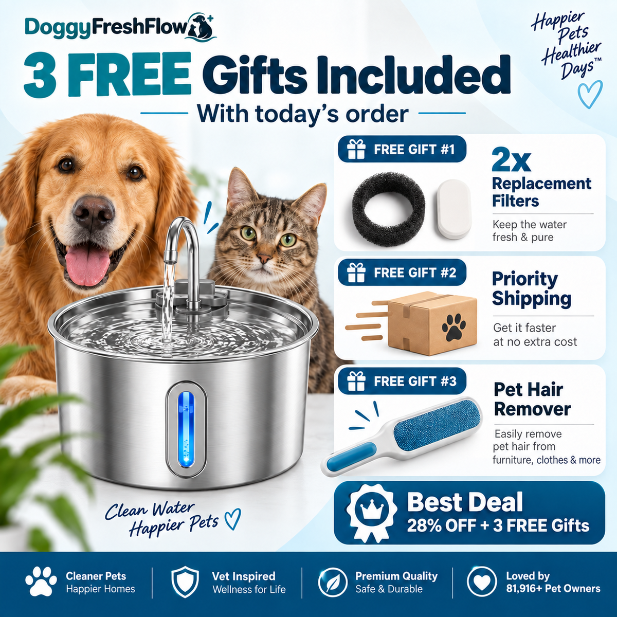 Doggy FreshFlow™ Healthy Hydration